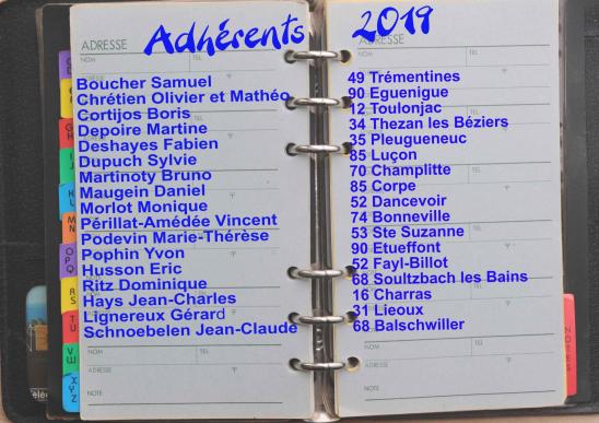 Adherents 2019 aout